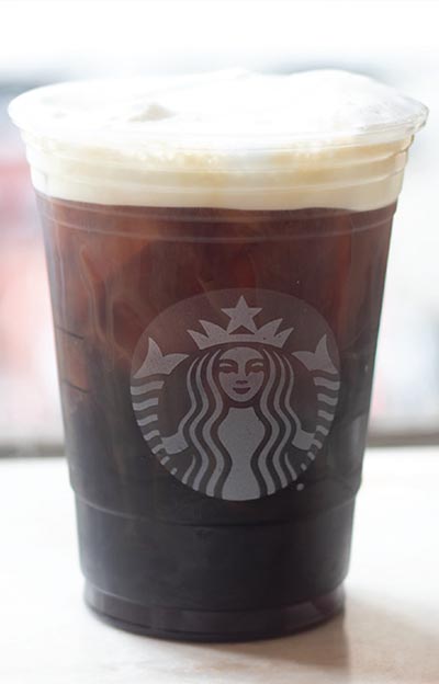 For iced drinks, cold foam beats whipped cream. 