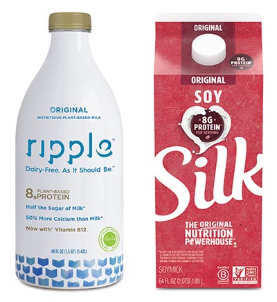 At least as much protein, potassium, calcium, and vitamins D and B-12 as cow's milk.