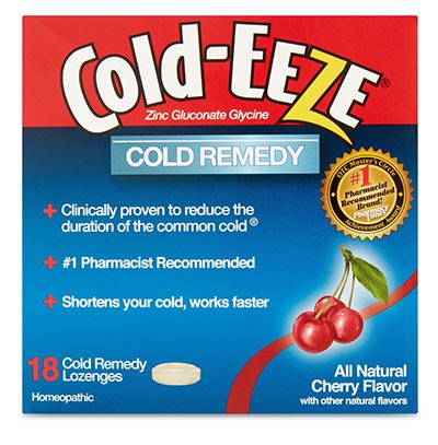 Zinc lozenges may shorten colds slightly. 