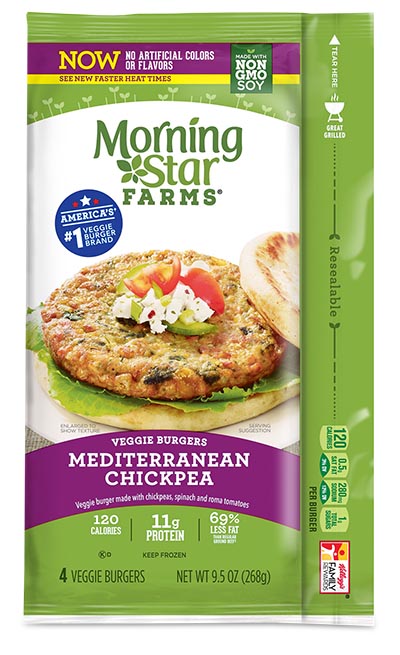 Chickpeas plus soy boosts the protein. 