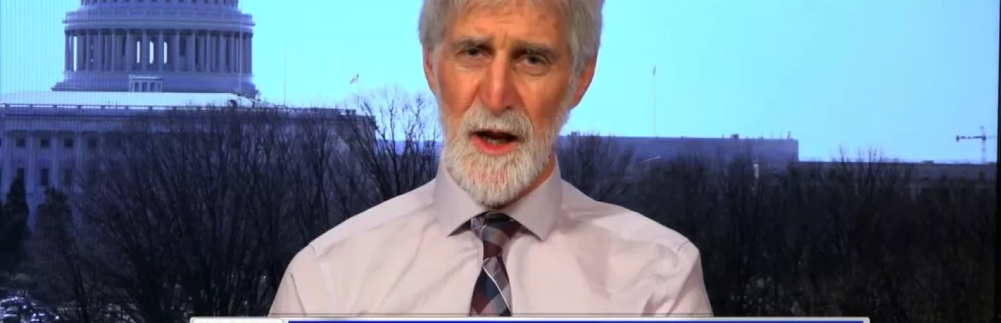 Dr. Peter Lurie being interviewed on Inside Edition