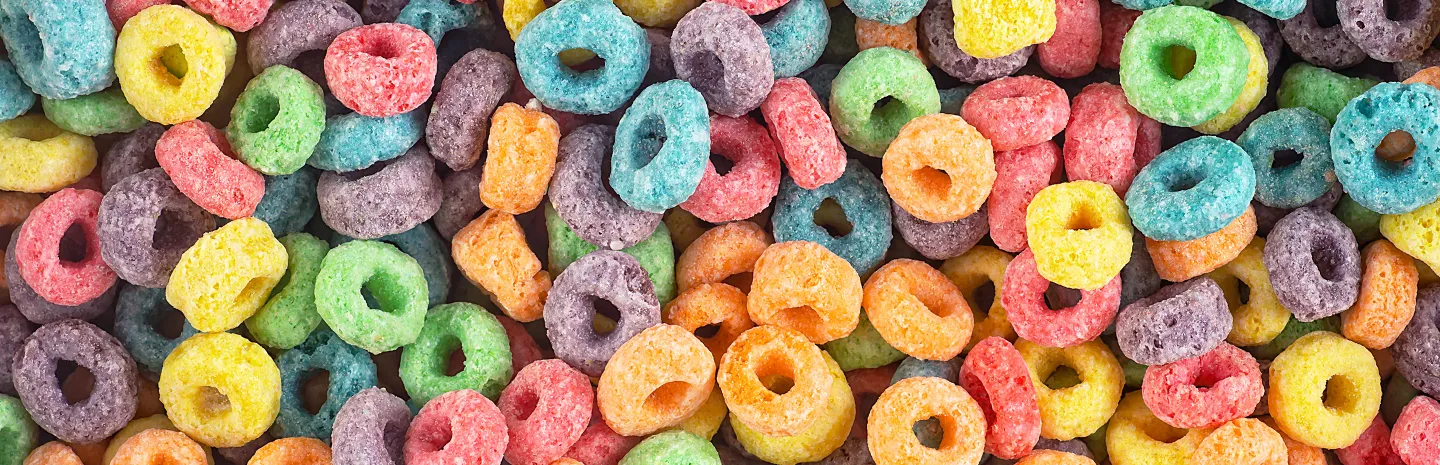 Colorful cereal