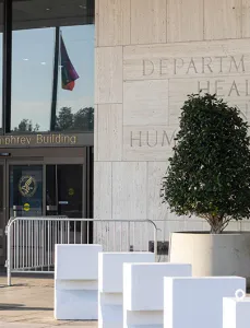 Exterior of Department of Health and Human Services building