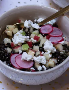 bowl of veggies and salad