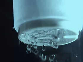 water dripping from filter