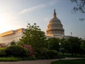 Early morning view of the US Capitol Building