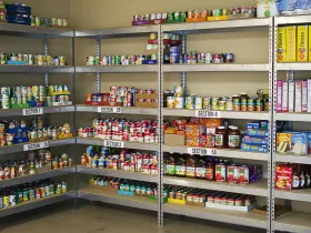 Food bank without fresh produce