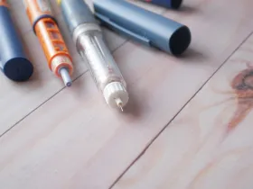An assortment of injectable pens
