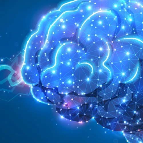 abstract image of the human brain