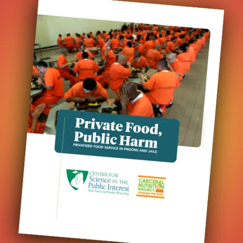 cover of CSPI carceral nutrition report