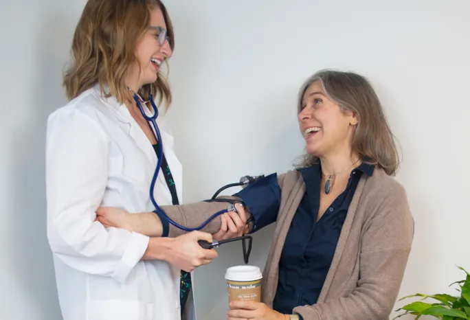 the wrong way to take someone's blood pressure