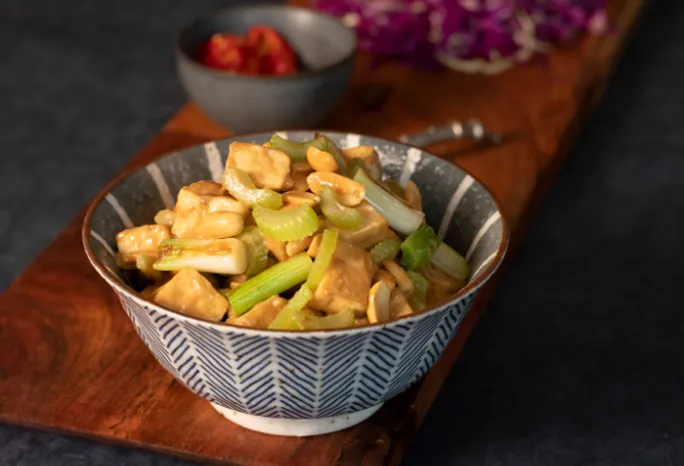 peanut tofu stir-fry