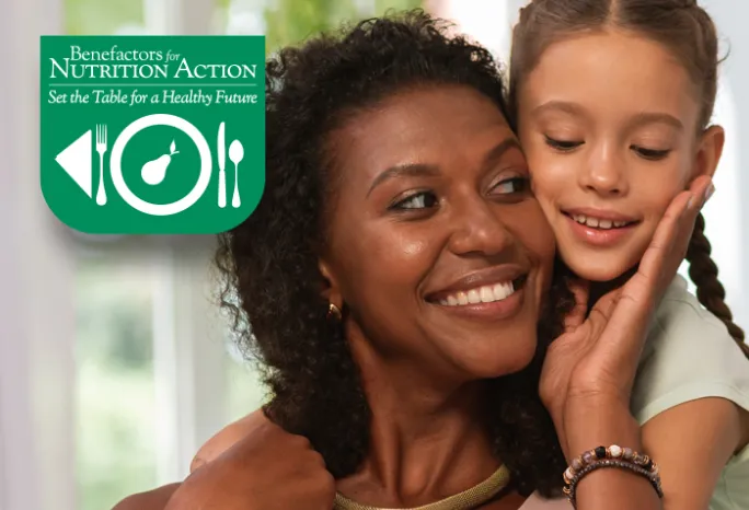 portrait woman and young child smiling