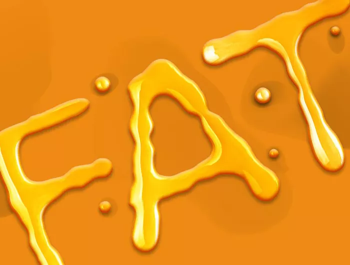 image of fat spelled out