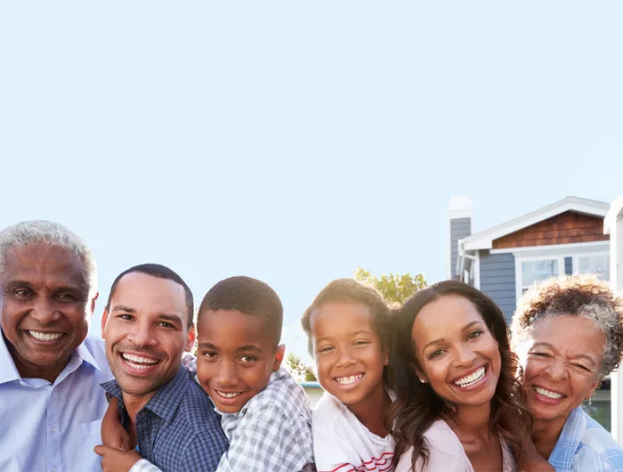 photo of a happy family