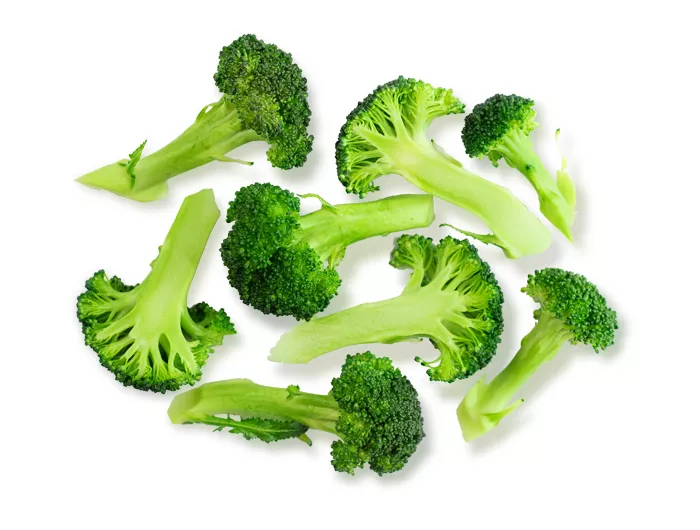 broccoli on white background