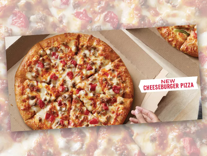 Dominos Cheeseburger Pizza