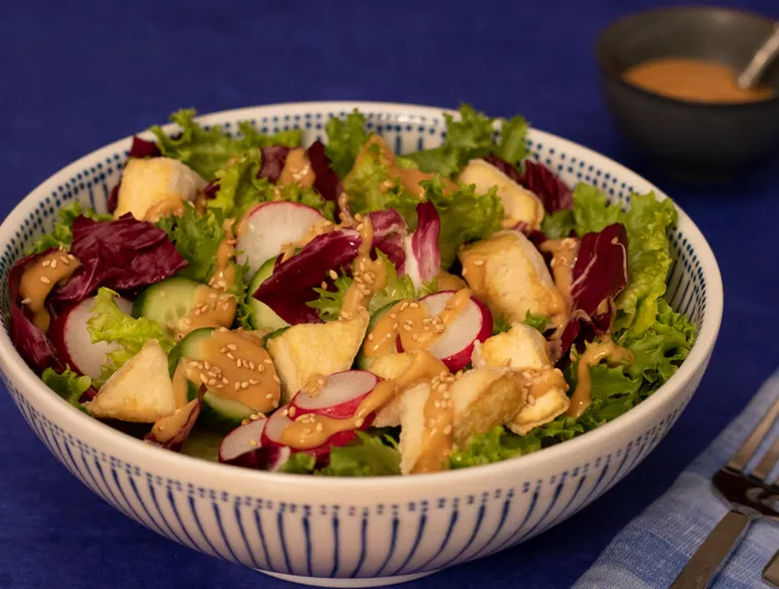 crispy tofu salad