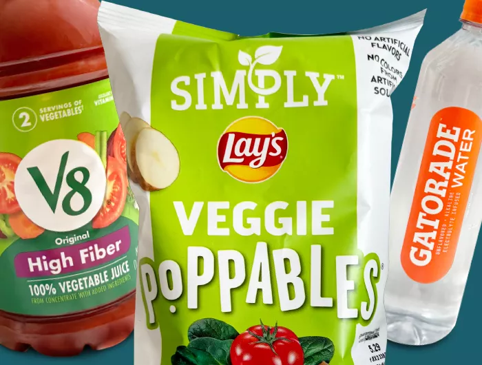 collage of products with misleading labels