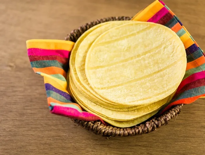 A bowl of corn tortillas