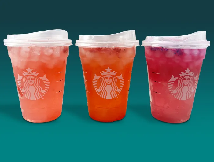 three grande Starbucks refreshers