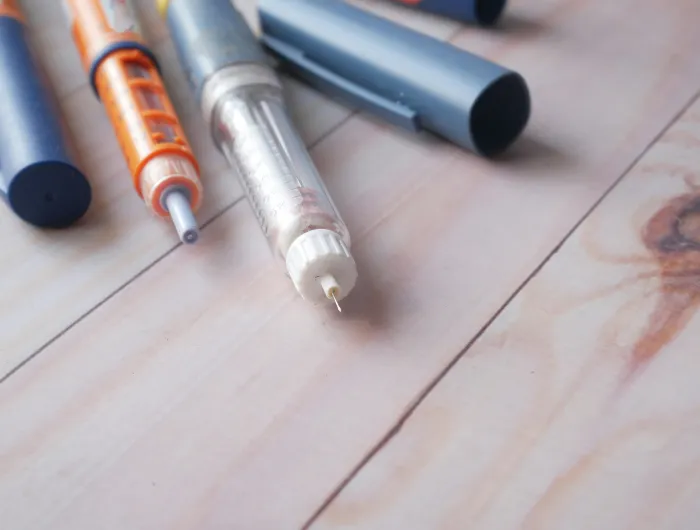 An assortment of injectable pens