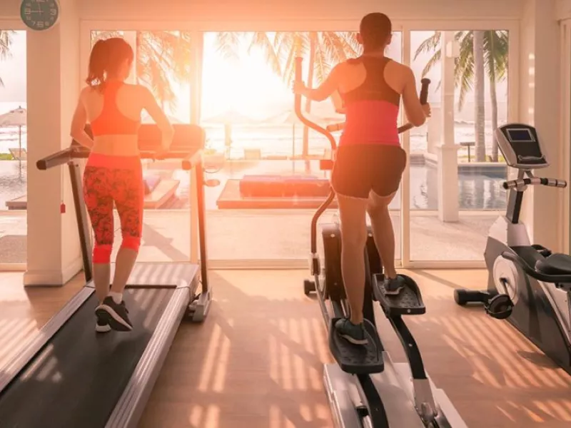 exercise on treadmill