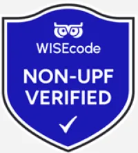 WiseCode non-UPF certification label