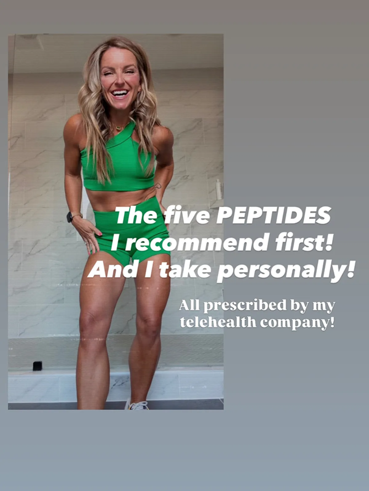 screenshot of instagram stories from peptide influencer