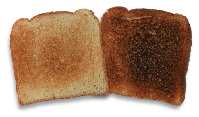burnt toast