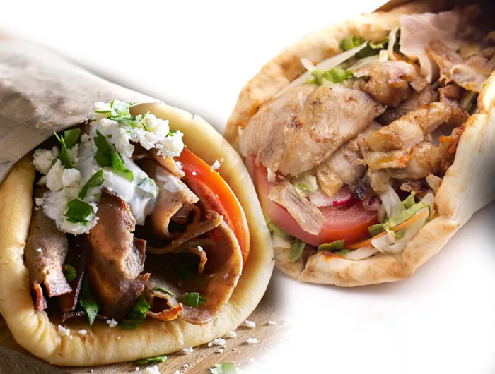 gyro and souvlaki