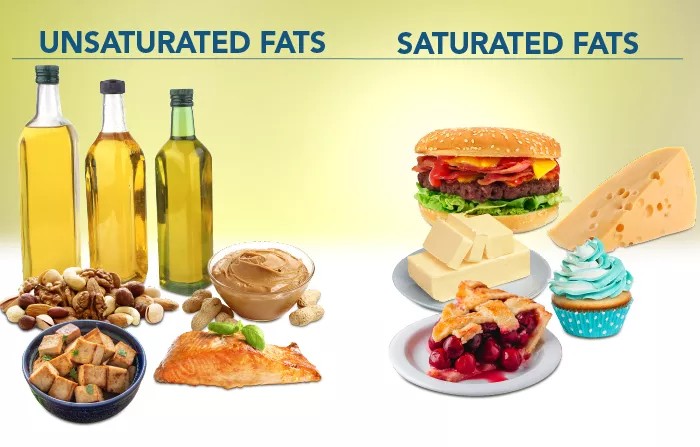 unsaturated fats and saturated fats