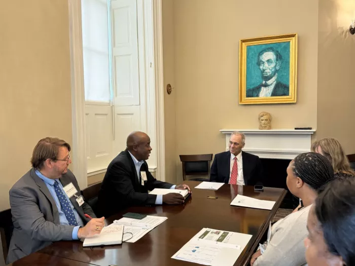 CSPI staff conduct Hill Day with legislators for GusNIP program