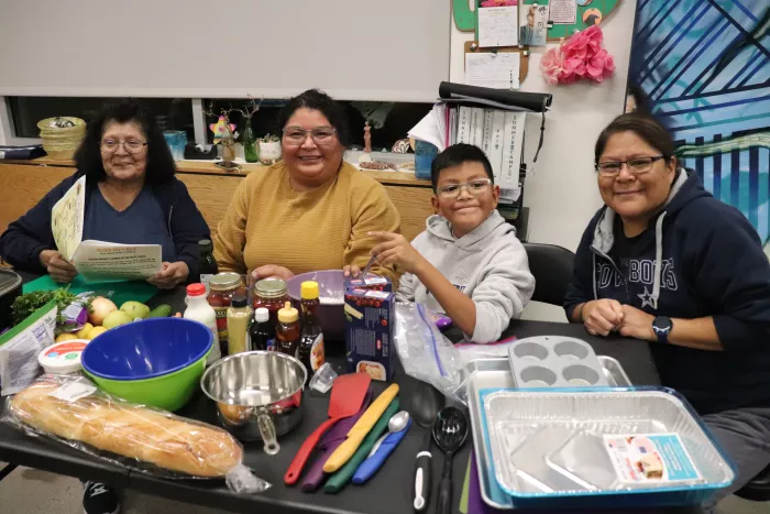 Family cook night at ZYEP