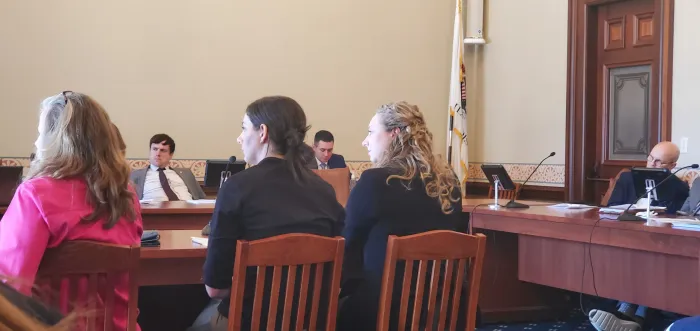 Healthy School Meals for All advocates speaking with policymakers