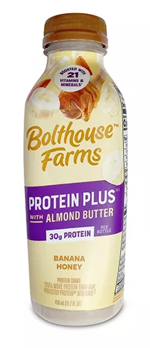 bottle of bolthouse farms protein plus with almond butter