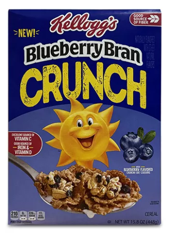 box of blueberry bran crunch