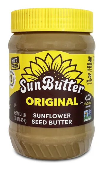 Jar of Sunbutter Original.