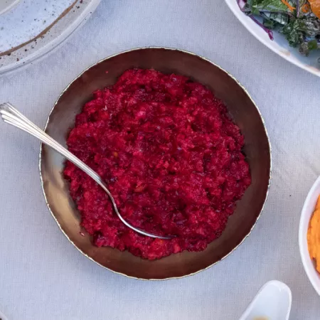 cranberry relish in a bowl