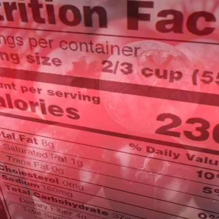 nutrition facts label