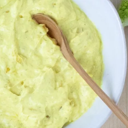 caramelized onion dip in bowl