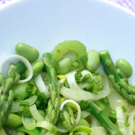 edamame and other green vegetables