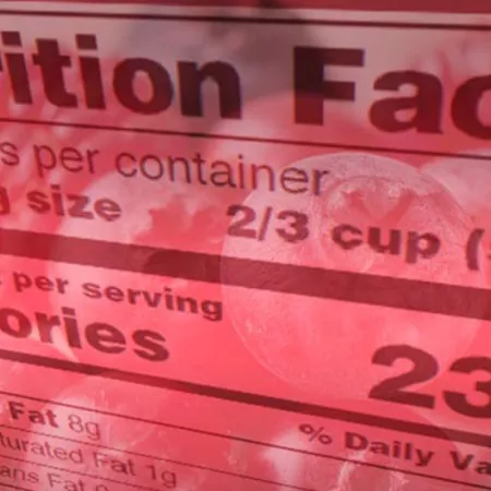 nutrition facts label