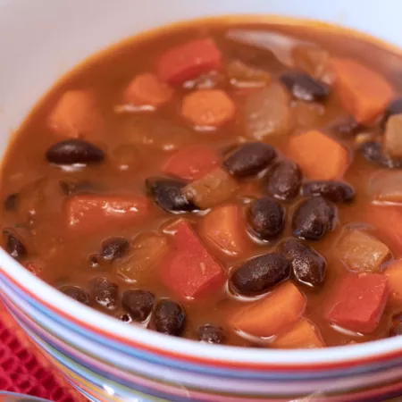 black bean tomato soup
