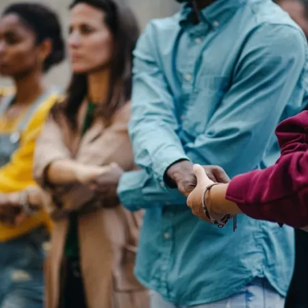 Advocates join hands to show strength against adversity