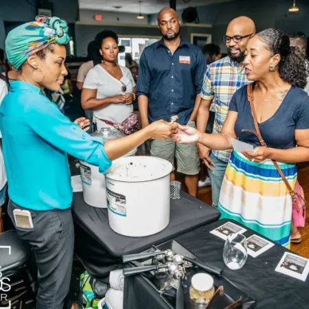 Attendees and organizers at an OKC Black Eats event