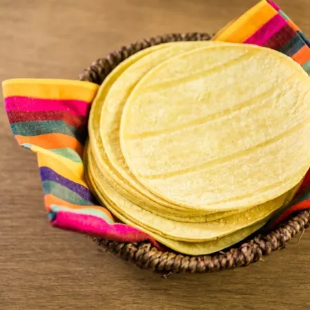 A bowl of corn tortillas